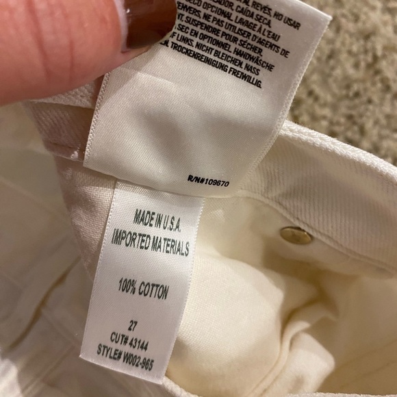 Goldsign Women’s Denim Button Down White Jean Skirt Size 27 - Picture 7 of 9